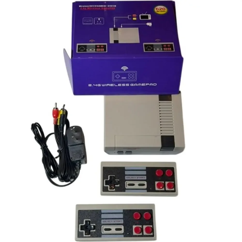 620 Built-In Games Mini Retro TV Game Console Wireless Controllers